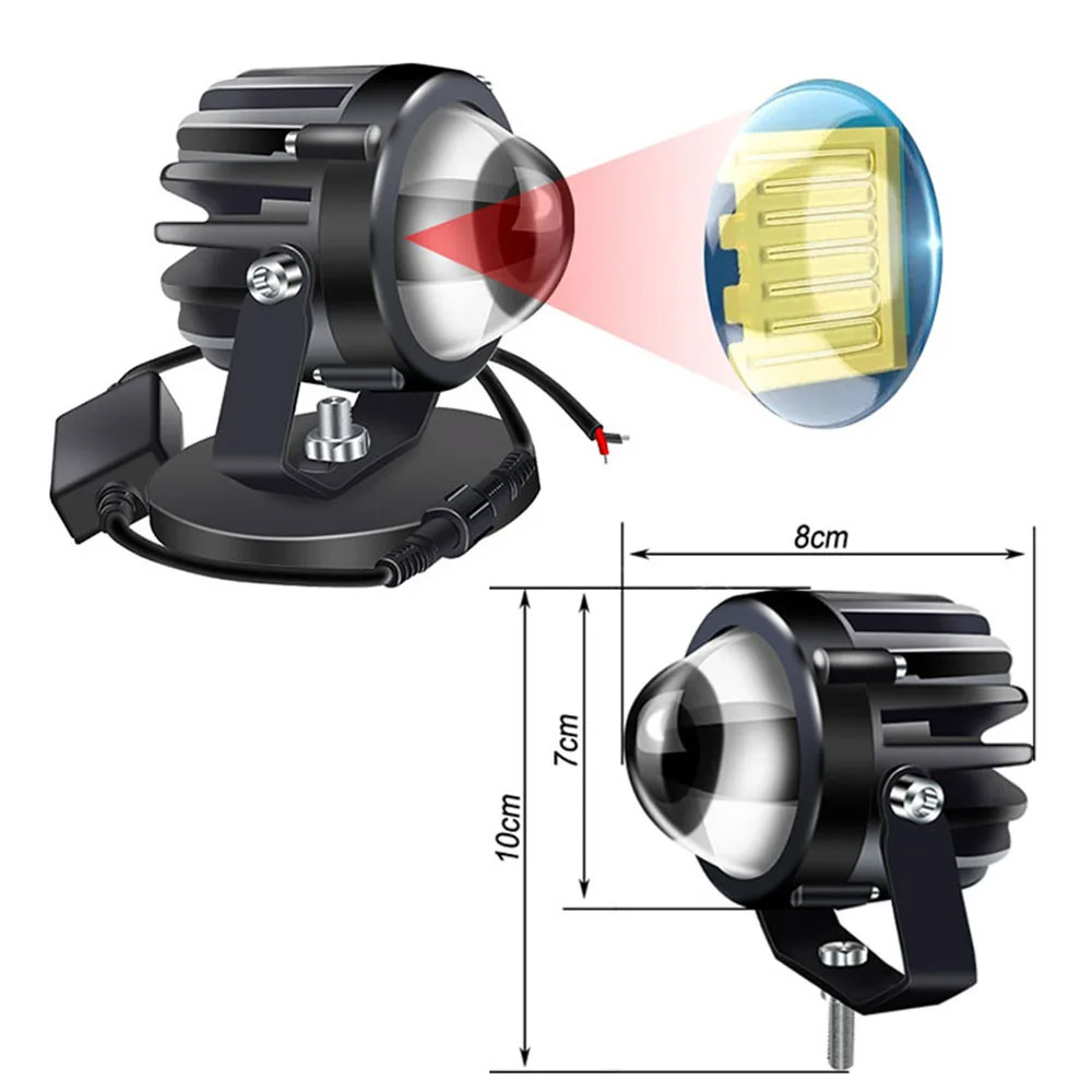 Motorcycle Projector Laser Lig - огляд і ціна Universal Motorcycle Led Headlight Projector