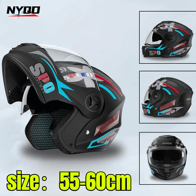 Safety Downhill Flip Up Helmet - огляд і ціна Full Face Motorcycle Helmet With Bluetooth