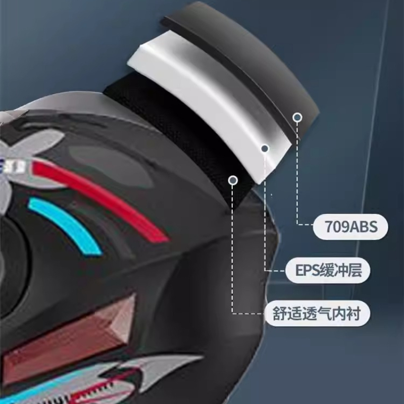 Safety Downhill Flip Up Helmet - огляд і ціна Full Face Motorcycle Helmet With Bluetooth