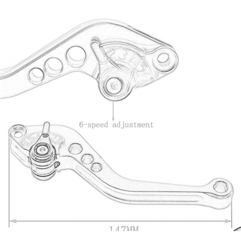 For Honda REBEL/CM/CMX 300/500 - огляд і ціна Cnc Aluminum Adjustable Brake Clutch Levers