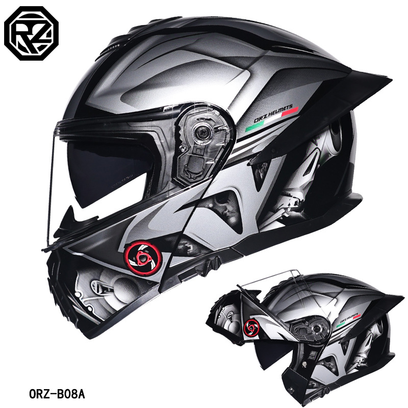 ORZ Motorcycle Helmet Dual Vis - огляд і ціна Full Face Motorcycle Helmet With Bluetooth