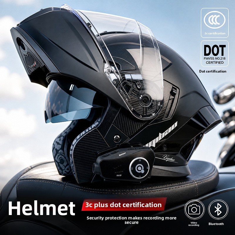 Kuqibao 3C Certified Motorcycl - огляд і ціна Full Face Motorcycle Helmet With Bluetooth