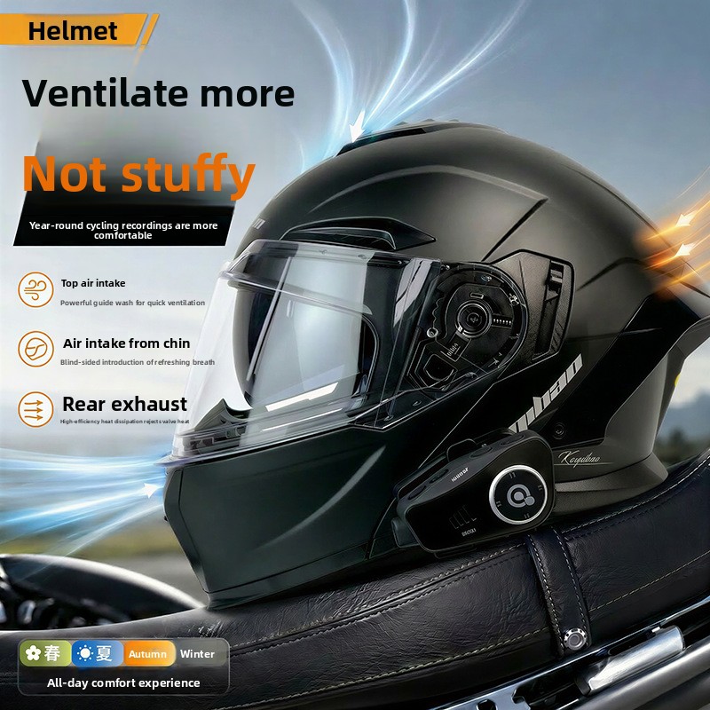 Kuqibao 3C Certified Motorcycl - огляд і ціна Full Face Motorcycle Helmet With Bluetooth