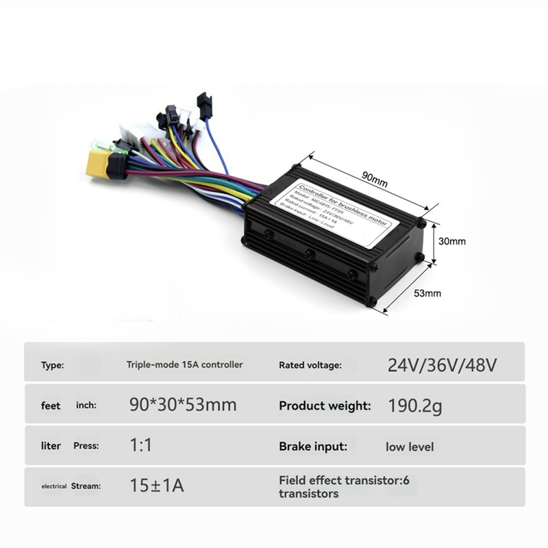 Ebike 3 Mode 24V 36V 48V 15A C - огляд і ціна Scooter Parts