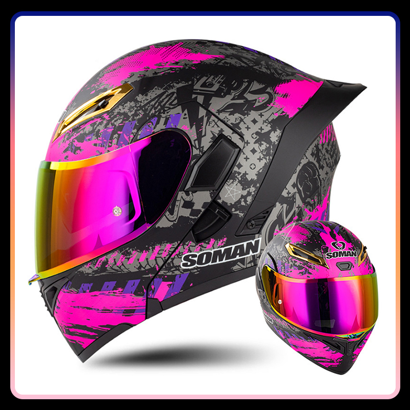 Men Women Motorcycle Helmets F - огляд і ціна Modular Flip Up Motorcycle Helmet Dot Approved