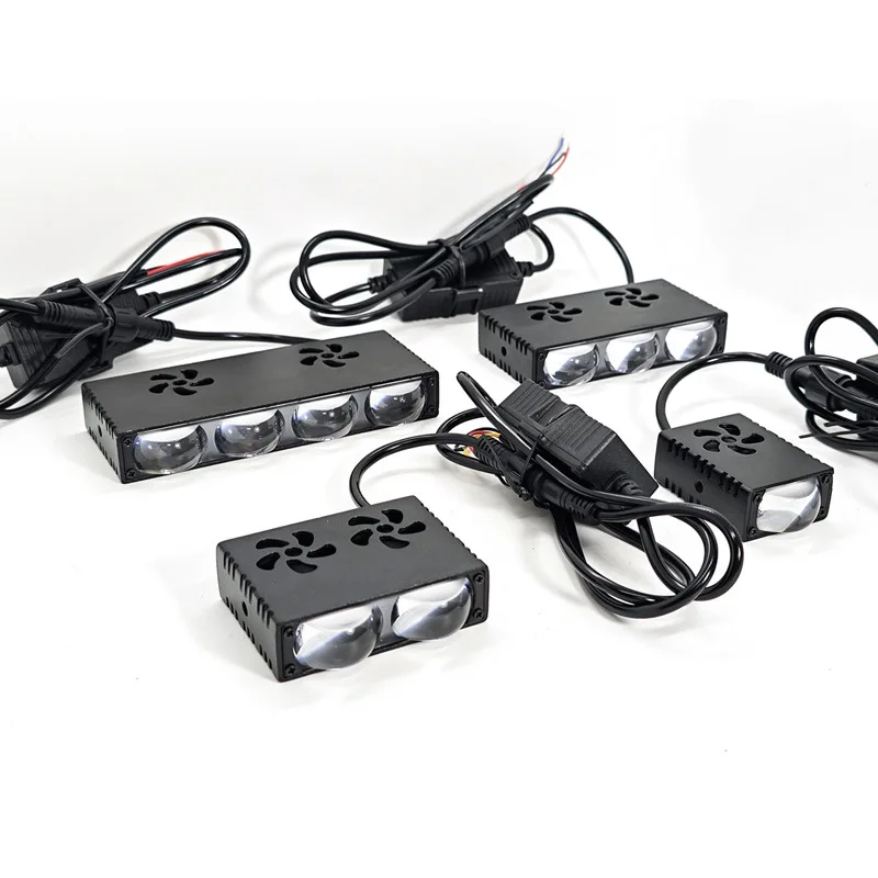 Car Grille LED Headlight Work  - огляд і ціна Universal Motorcycle Led Headlight Projector