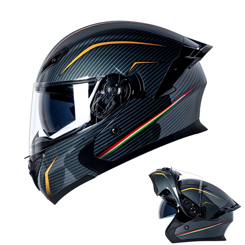 Certified Modular Flip Up Moto - огляд і ціна Dual Visor Motorcycle Racing Helmet