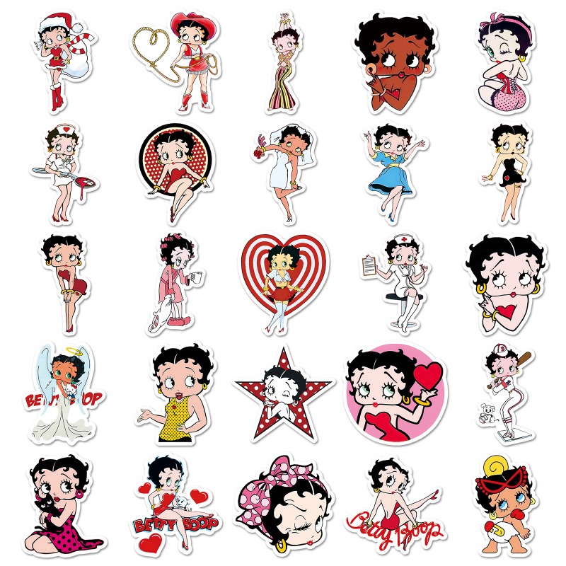 Betty Boop 50 stickers high co - огляд і ціна Atv Parts