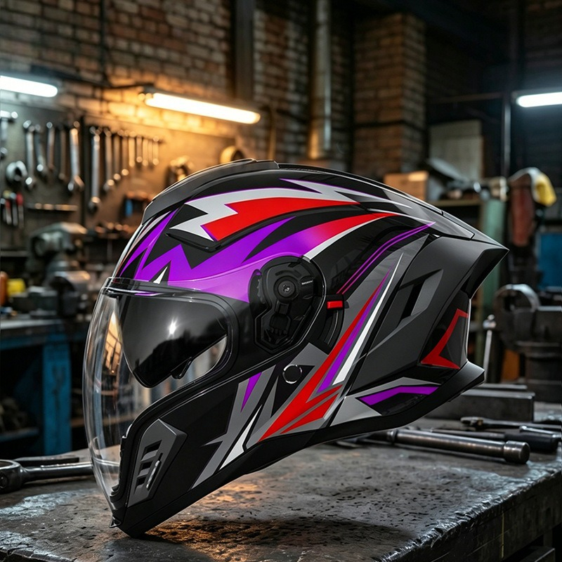 Motorcycle Helmet Four Seasons - огляд і ціна Full Face Motorcycle Helmet With Bluetooth